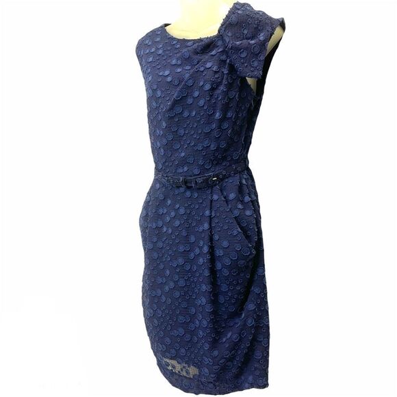 Eva Franco polka dot sheath dress retro style 40s - Picture 3 of 16